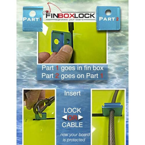 Fin Box Lock Black & Red - West Coast Paddle Sports