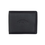 Rainbow Bi-fold Wallet w/Jacquard Webbing around the sides - Black - APPAREL