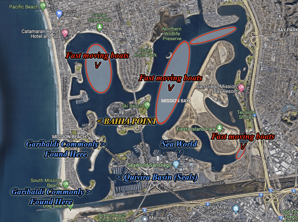Best Places to Launch and Paddle in San Diego - Bahia Point - West Coast Paddle Sports
