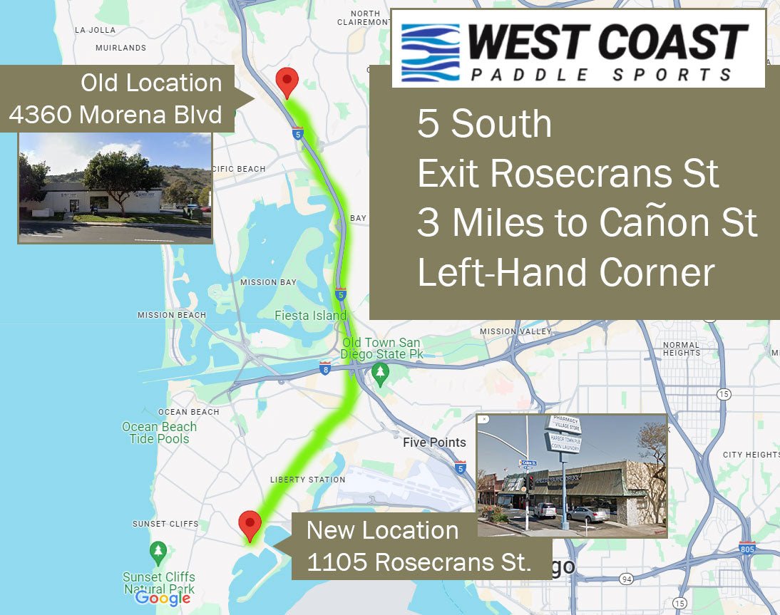 West Coast Paddle Sports Moving to New Location in Point Loma - West Coast Paddle Sports