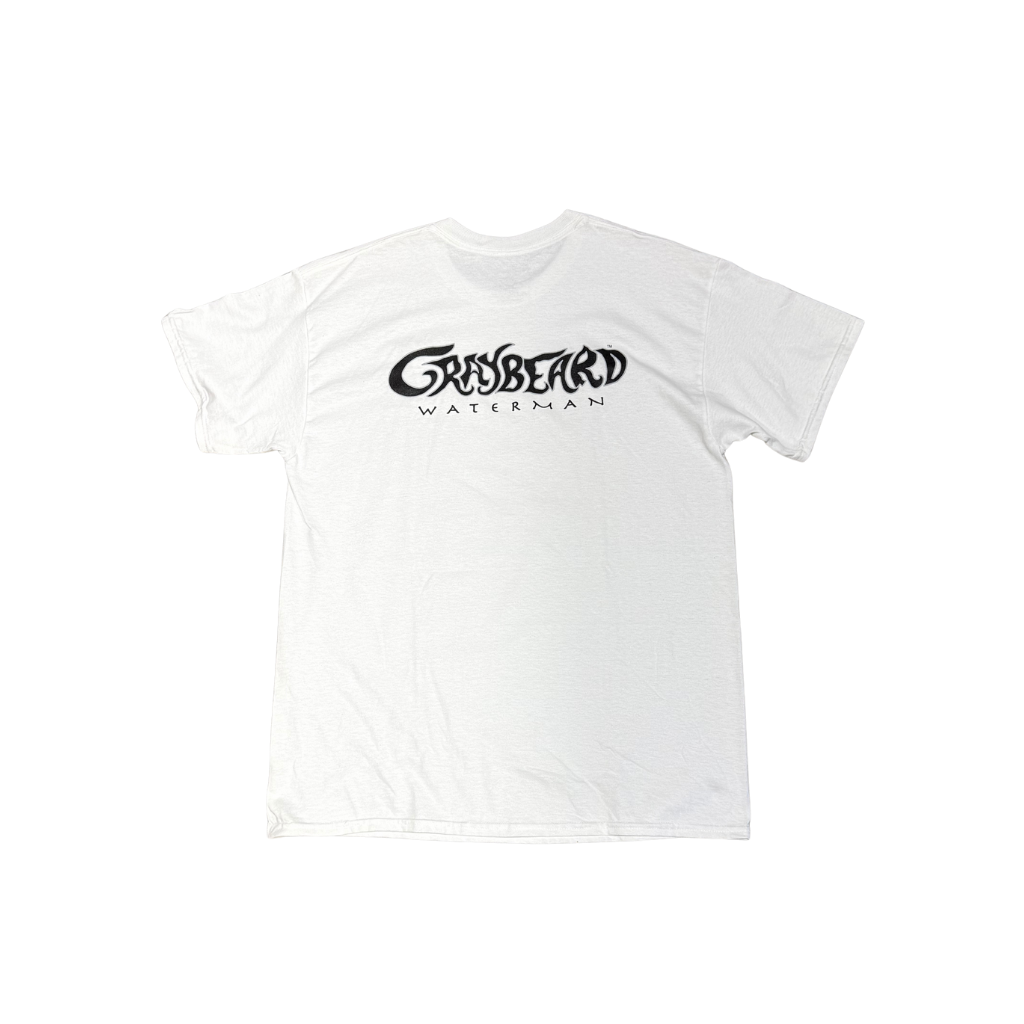 Graybeard Waterman ORIGINAL GRAYBEARD WATERMAN LOGO TEE - White