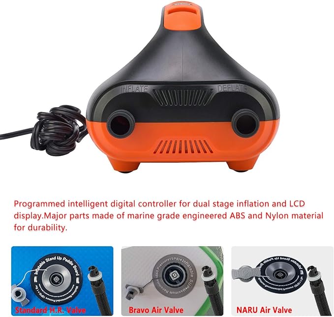 16 PSI High Pressure SUP Electric Air Pump - West Coast Paddle Sports