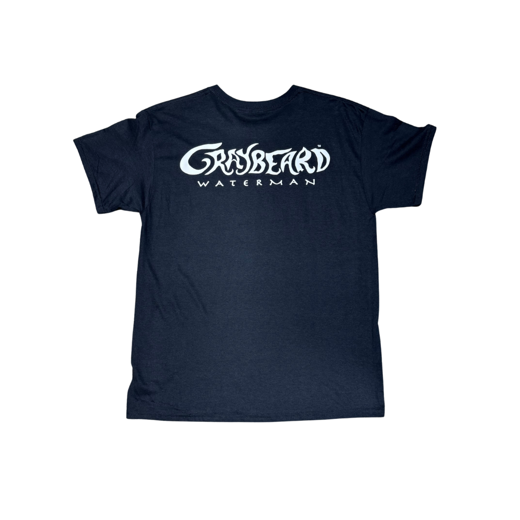 Graybeard Waterman ORIGINAL GRAYBEARD WATERMAN LOGO TEE - Black