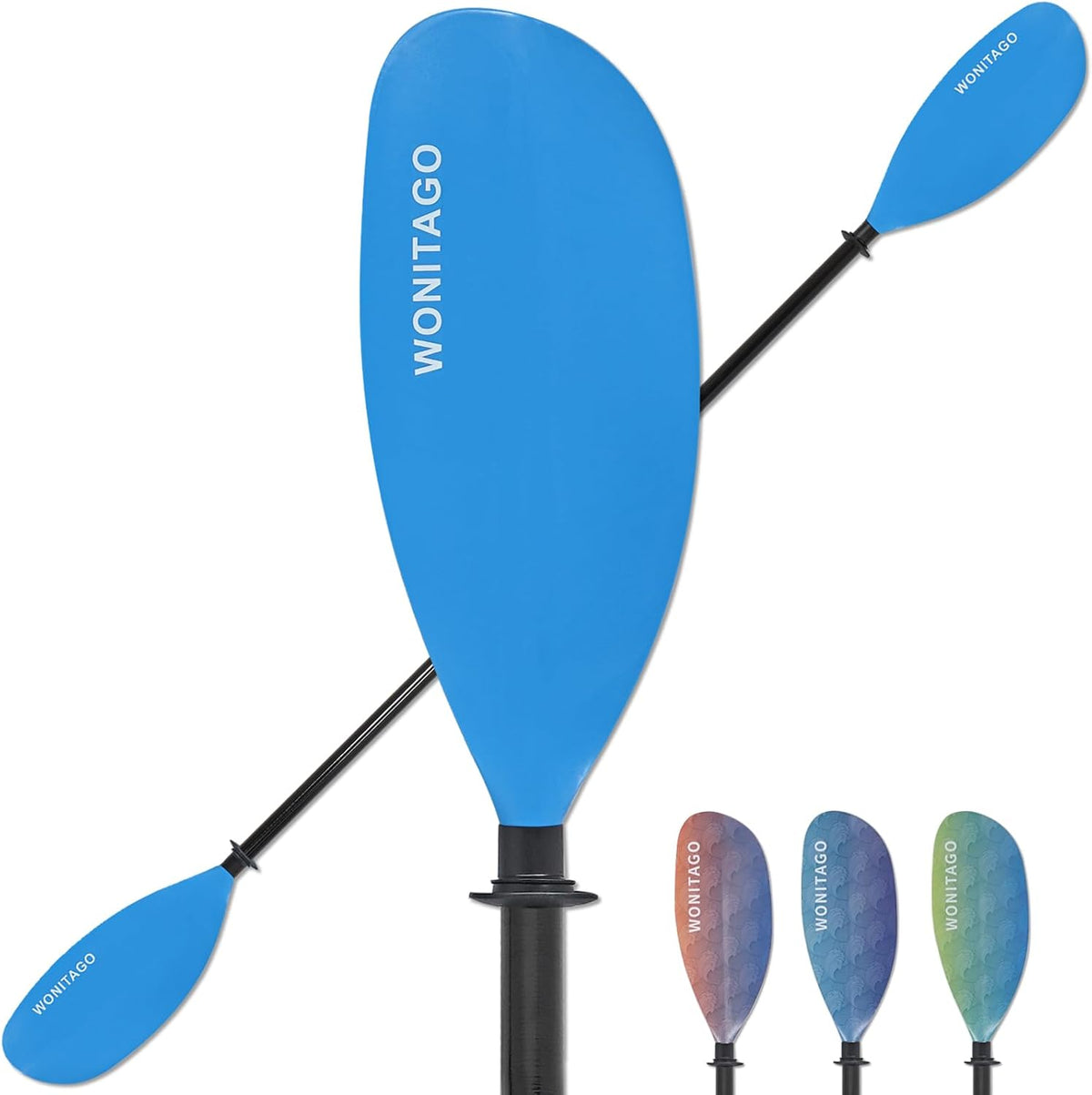 Adjustable Kayak Paddle with Fiberglass Shaft