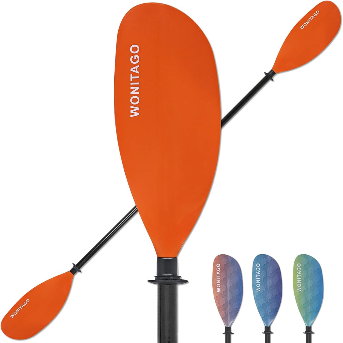 Adjustable Kayak Paddle with Fiberglass Shaft