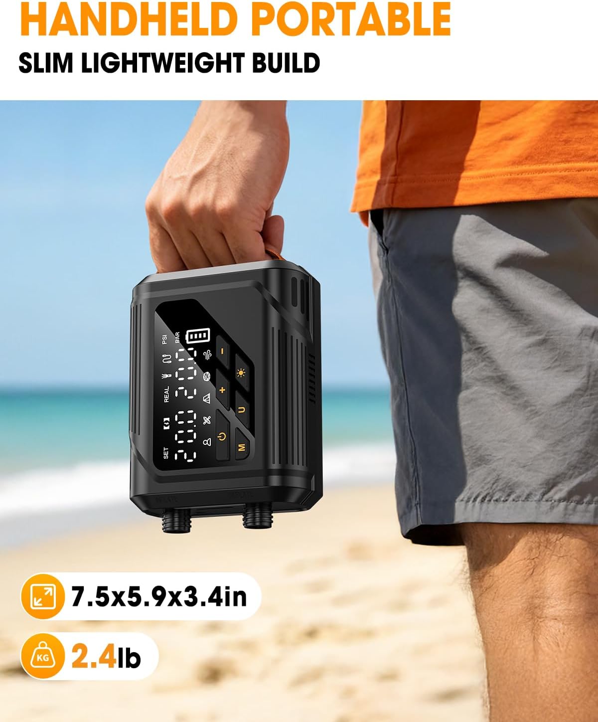 Electric Paddle Board Pump, Rechargeable SUP Pump