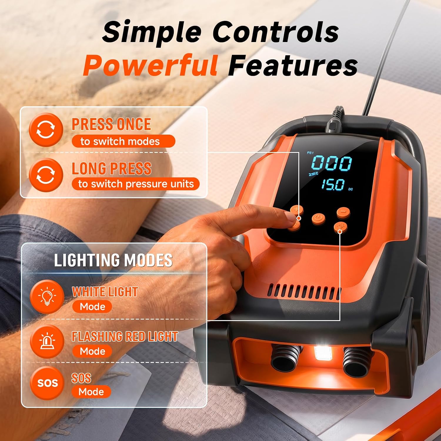 Paddle Board Electric Pump High Pressure SUP Pump