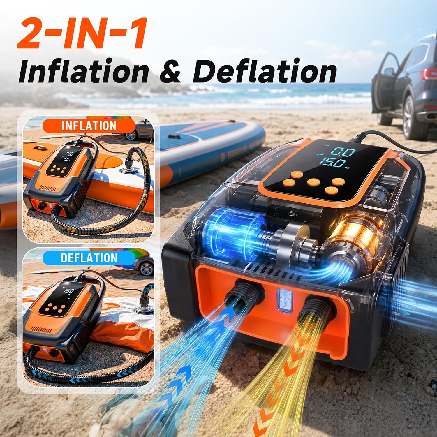Paddle Board Electric Pump High Pressure SUP Pump