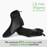 DragonSkin Achilles Heels V2.0 Booties - Stingray Resistant