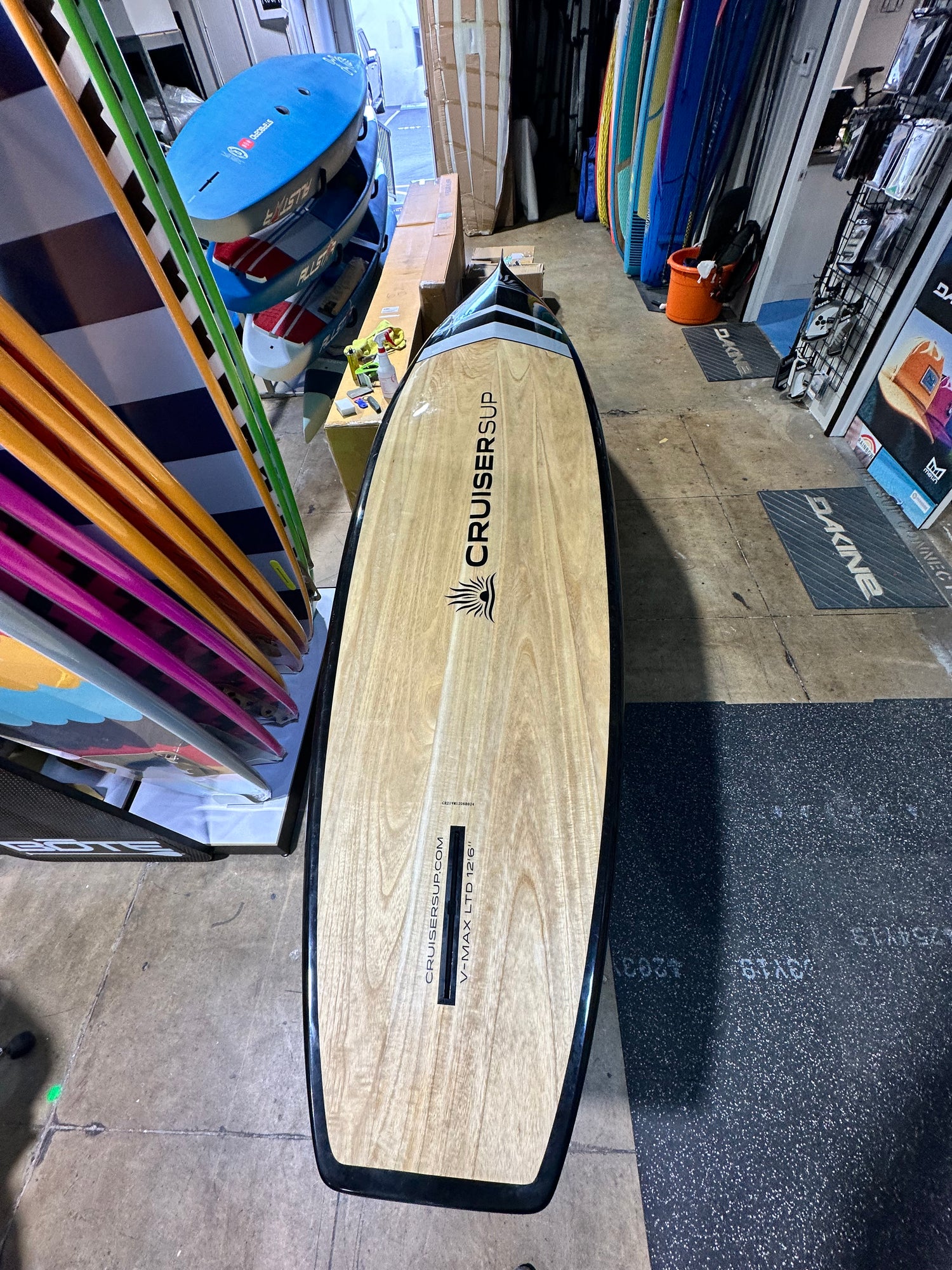 USED - V-MAX LE 12'6" Touring Wood/Carbon Paddle Board By Cruiser SUP