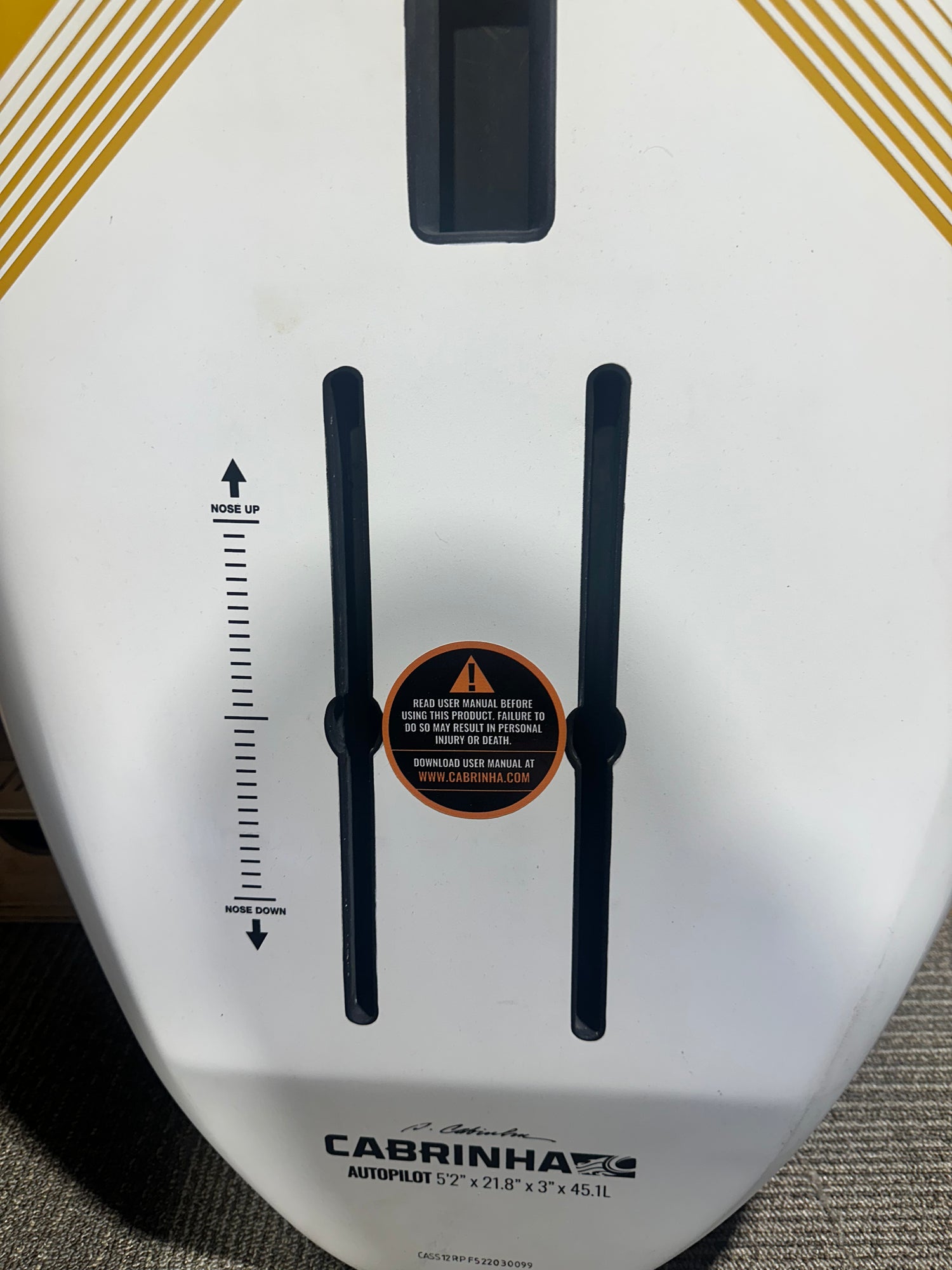 Cabrinha Autopilot Foil Board 5’2″ x 21.8″ x 3″ x 45.1L