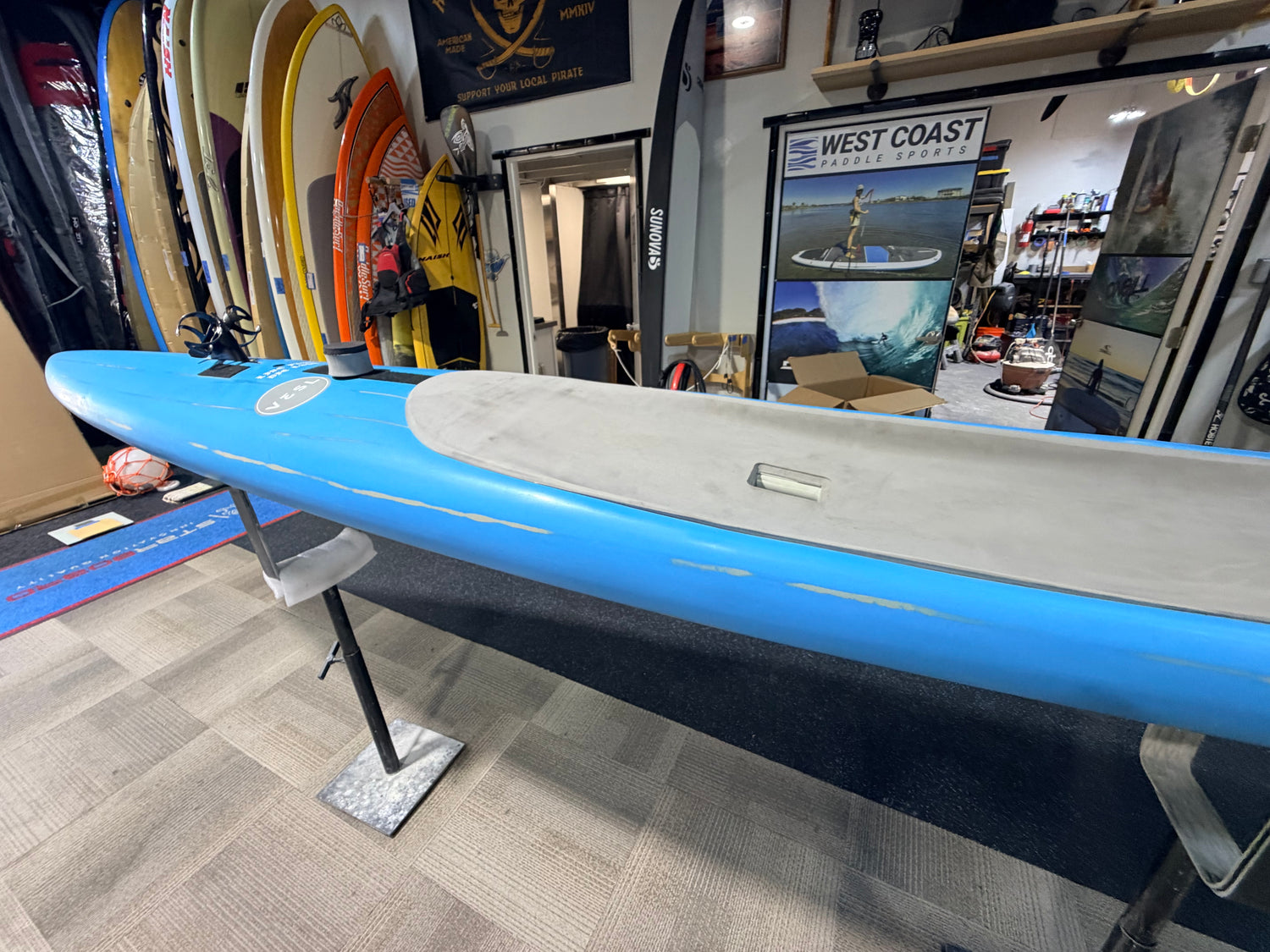 USED - VESL PRONE PADDLE BOARD 14' x 20.75" 250L - Blue