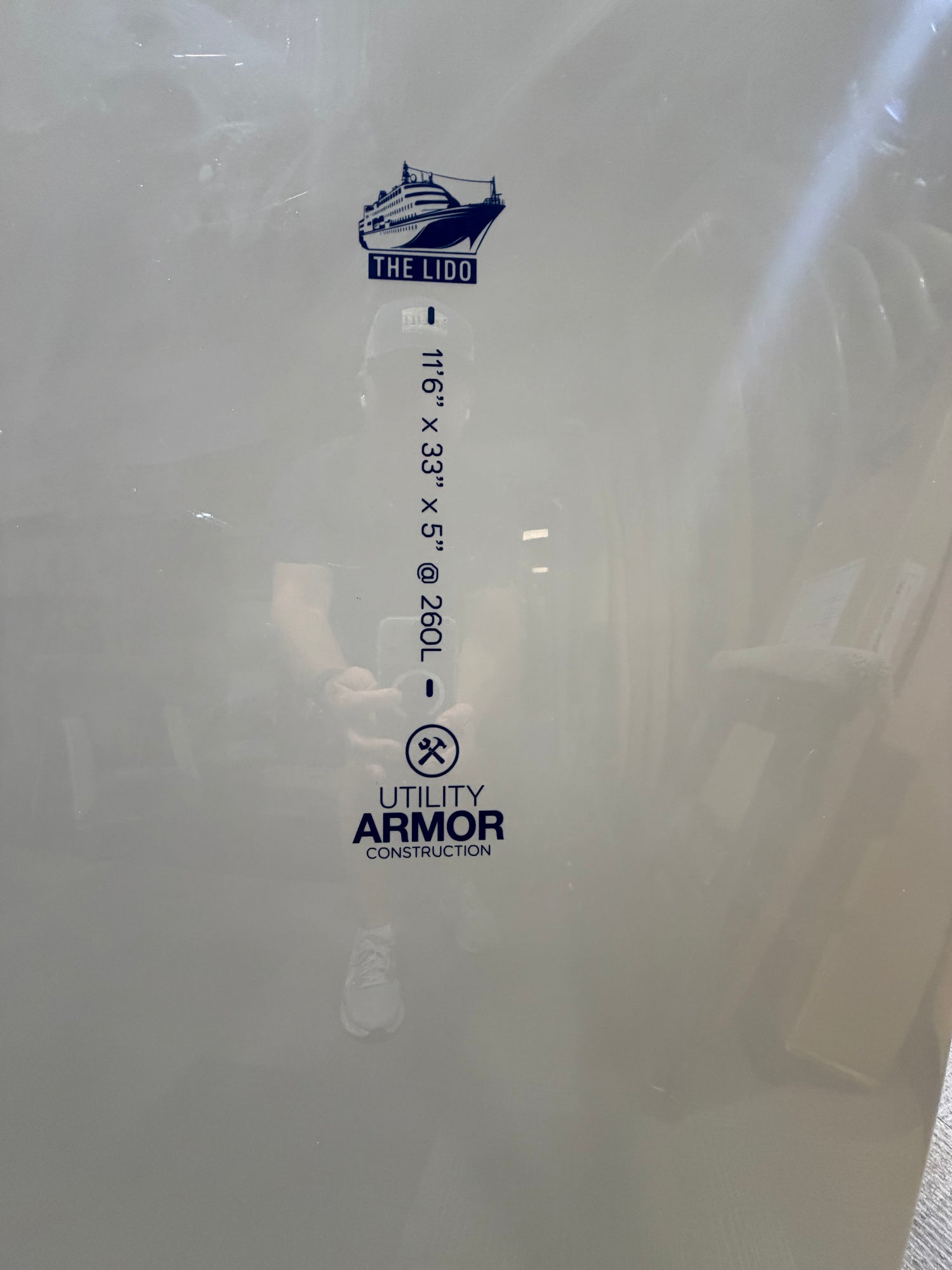 Used - Surftech - LIDO - Utility Armor 11'6" x 33" 260L Grey/ Blue
