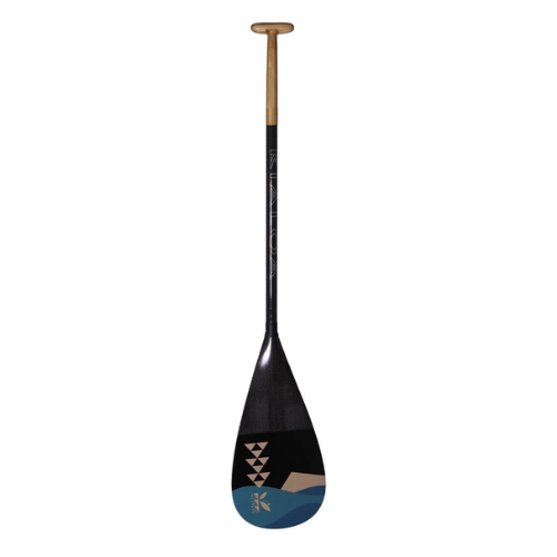 KIALOA Le'ahi Double Bend Outrigger Paddle - kaimana hila gold