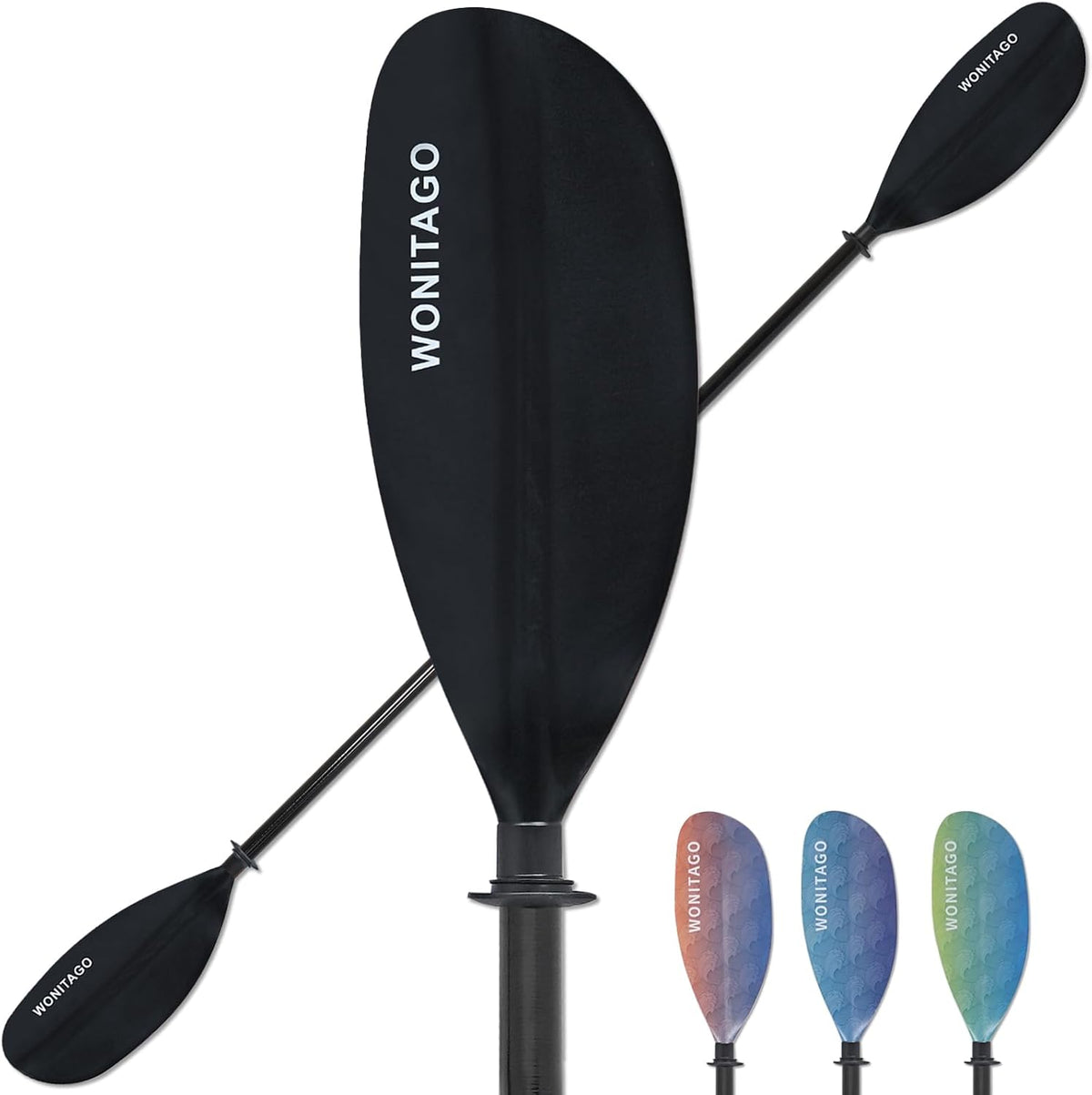 Adjustable Kayak Paddle with Fiberglass Shaft