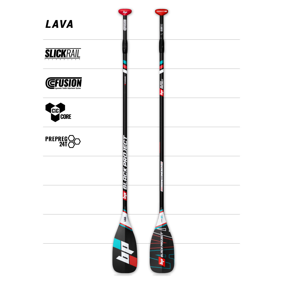 BLACK PROJECT LAVA Adjustable SUP Paddle