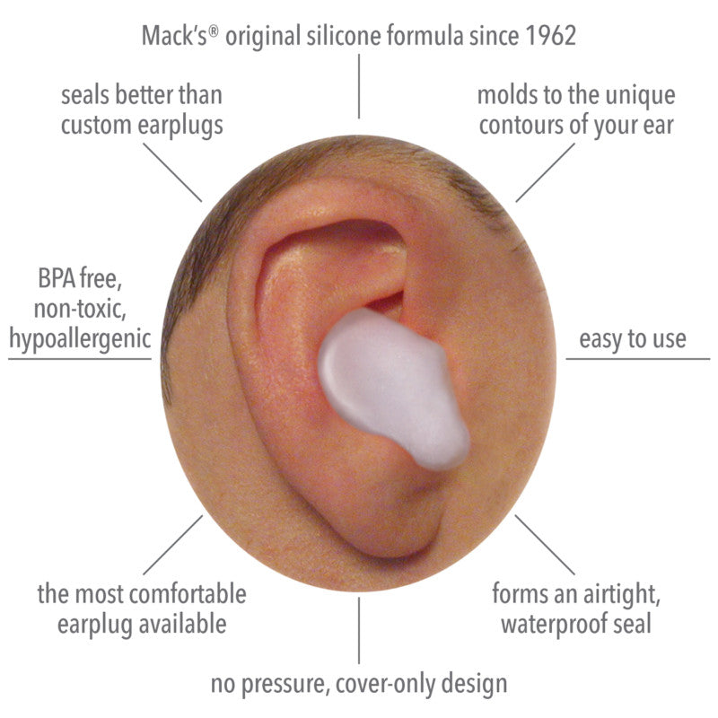 Pillow Soft® Silicone Putty Ear Plugs 2 pair