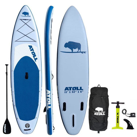 Atoll 11’ Inflatable SUP 2022 Light Blue - Inflatable Boards