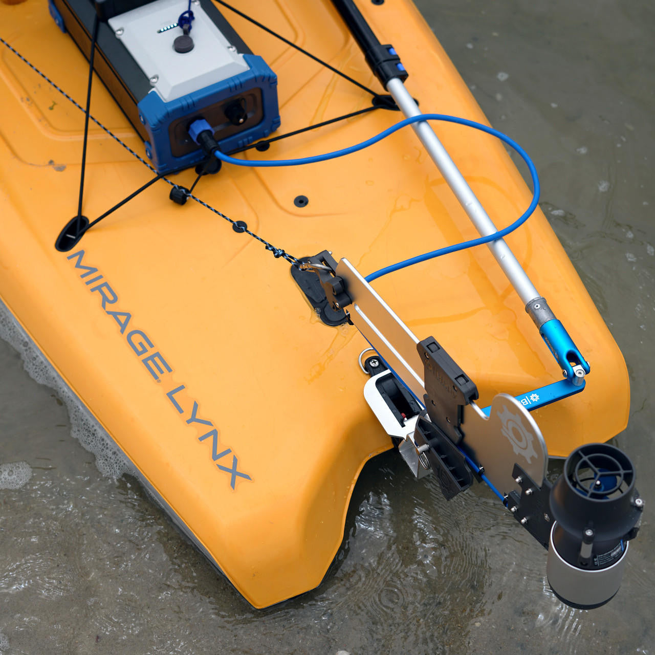 Hobie Lynx  Gudgeon with Universal Versa Rudder™ Adapter and Pole Steering