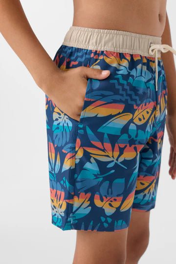 BOY'S HERMOSA ELASTIC WAIST 16" SWIM TRUNKS - INDIGO - West Coast Paddle Sports