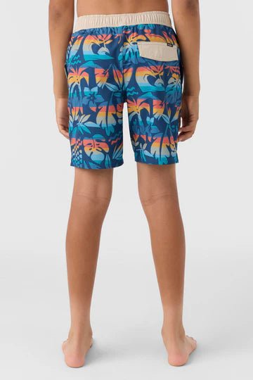 BOY'S HERMOSA ELASTIC WAIST 16" SWIM TRUNKS - INDIGO - West Coast Paddle Sports