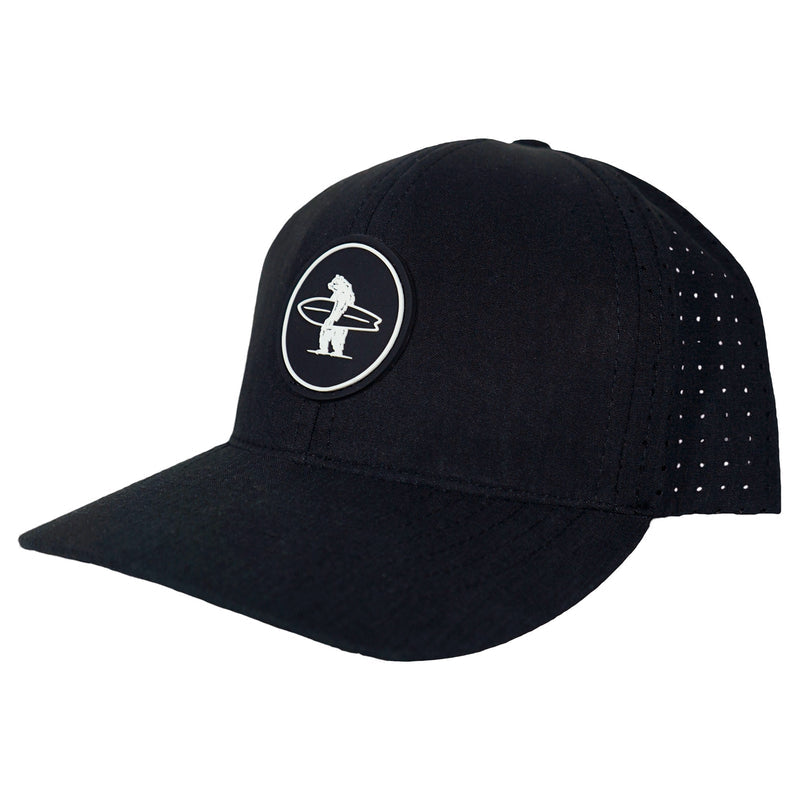 Diego Performance Snapback Hat - Black