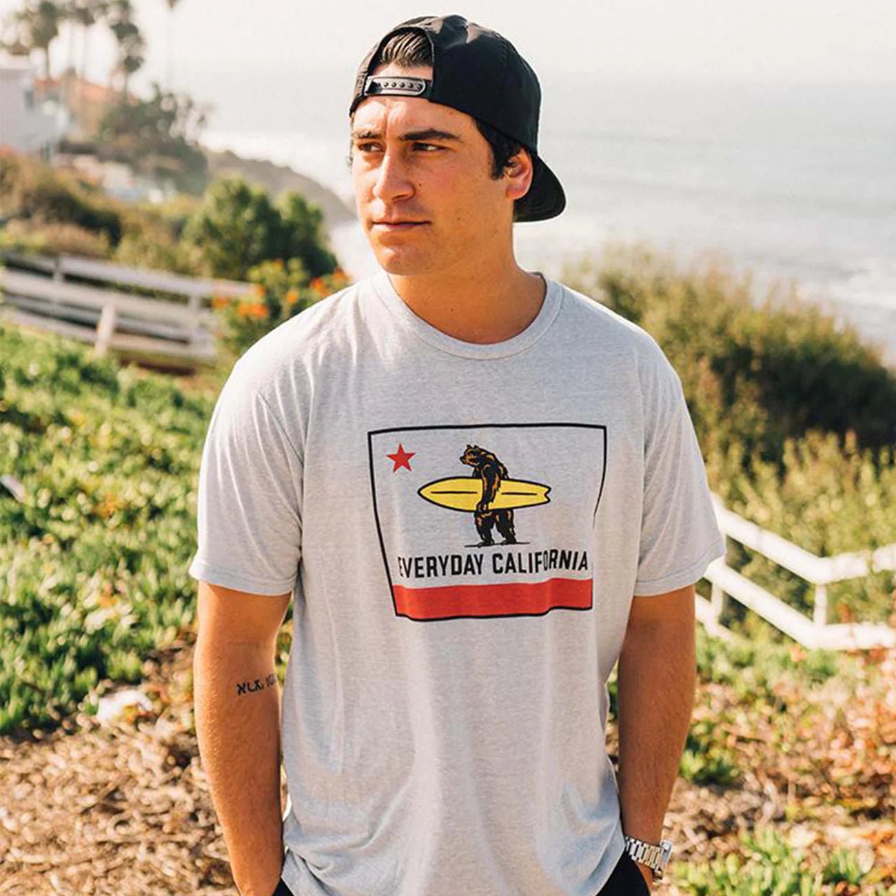 Everyday California El Classico Tee - Silver Snow - West Coast Paddle Sports