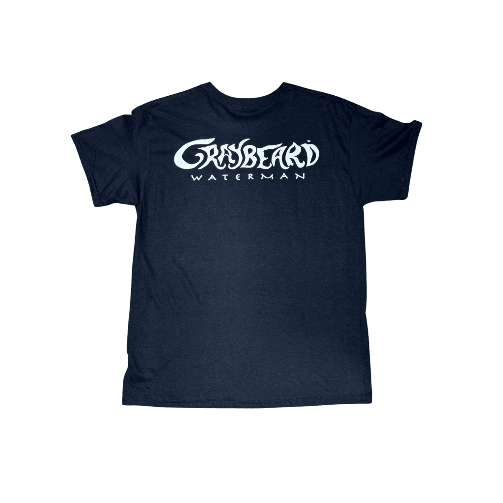Graybeard Waterman ORIGINAL GRAYBEARD WATERMAN LOGO TEE - Black - West Coast Paddle Sports