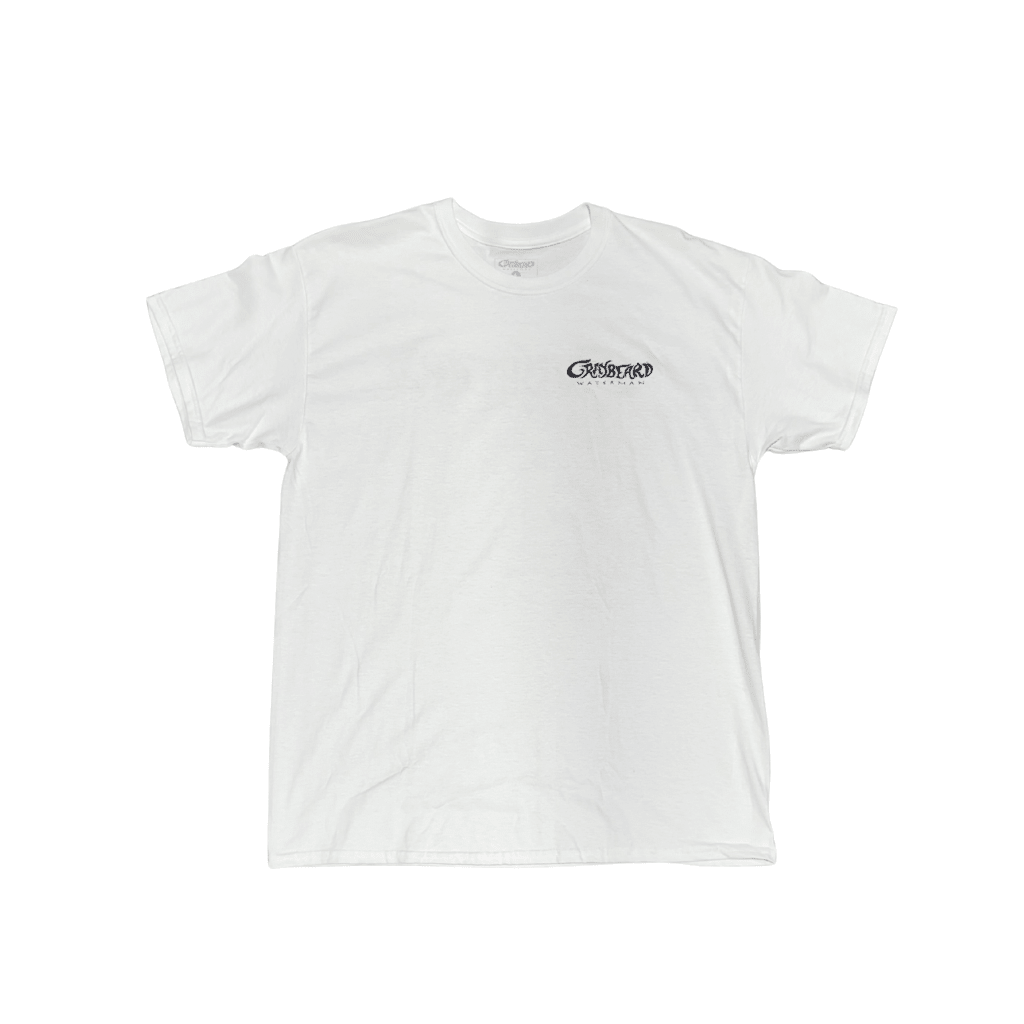 Graybeard Waterman ORIGINAL GRAYBEARD WATERMAN LOGO TEE - White - West Coast Paddle Sports