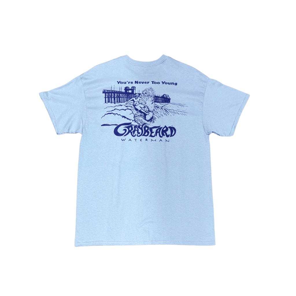 Graybeard Waterman PIER SURFER T-Shirt - Blue - West Coast Paddle Sports