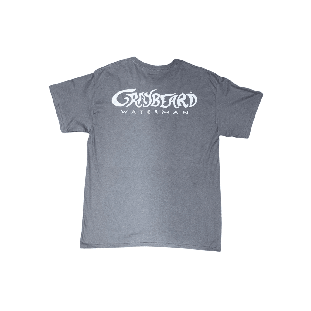 Graybeard Waterman Solid Logo Tee - Gray - West Coast Paddle Sports