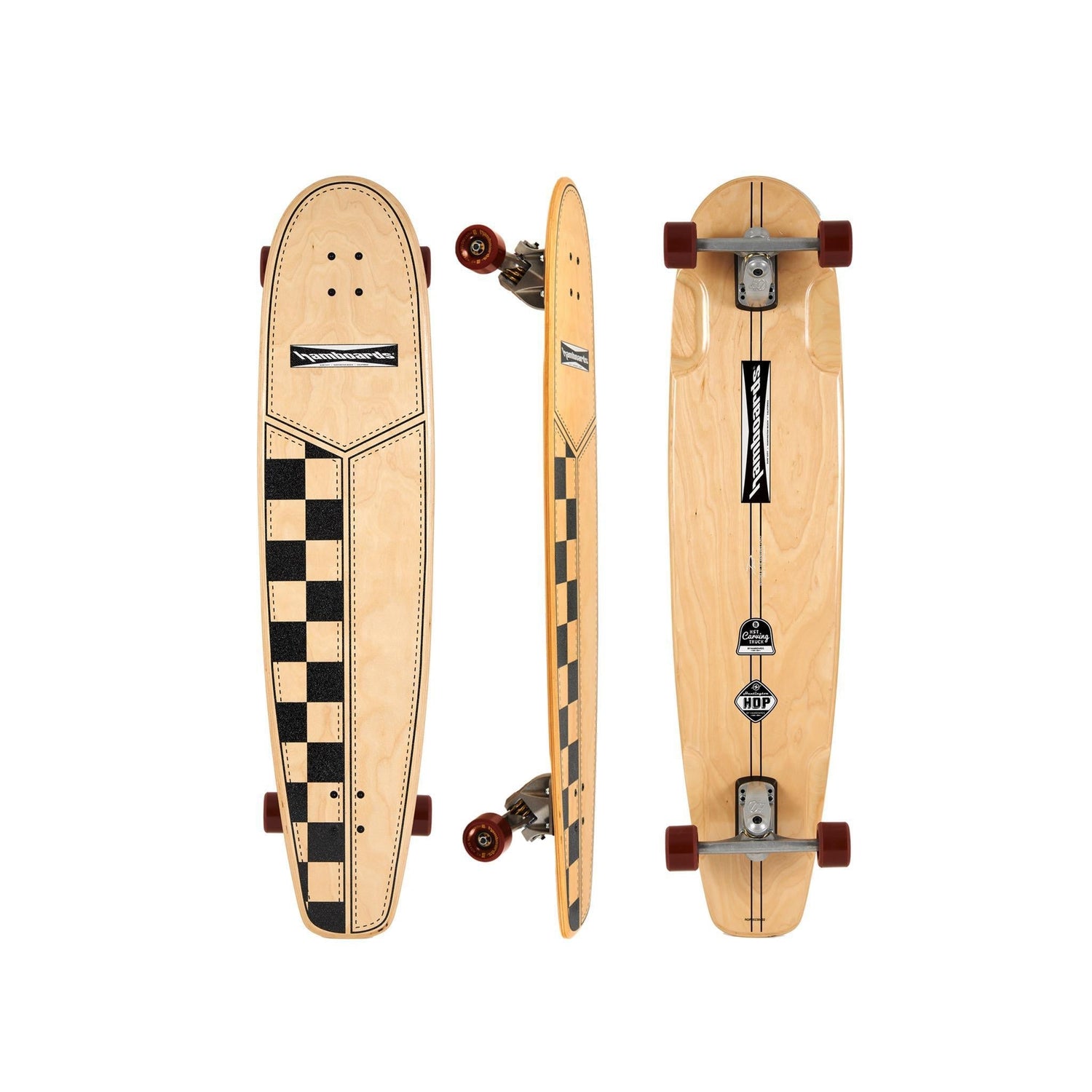 Hamboards Huntington Hop 45 — Surfskate Longboard Cruiser - West Coast Paddle Sports
