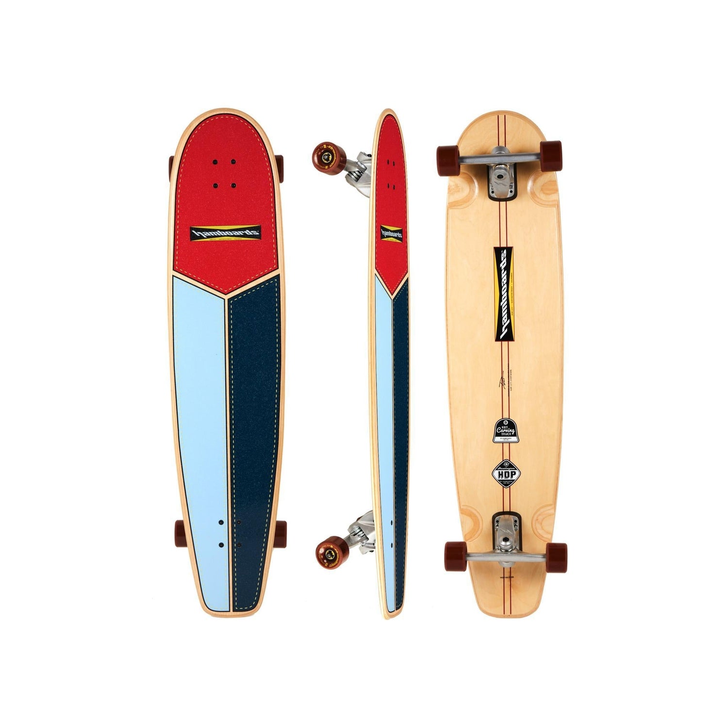 Hamboards Huntington Hop 45 — Surfskate Longboard Cruiser - West Coast Paddle Sports