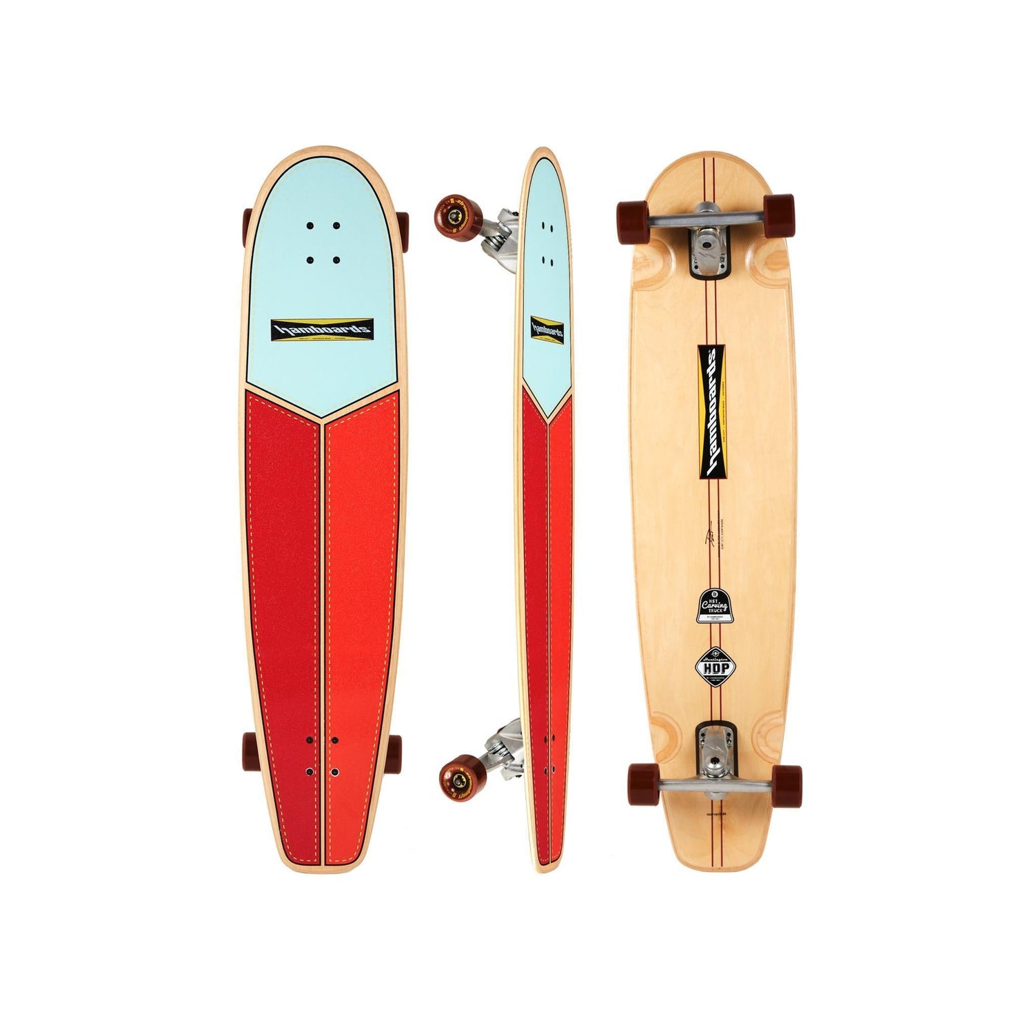 Hamboards Huntington Hop 45 — Surfskate Longboard Cruiser - West Coast Paddle Sports