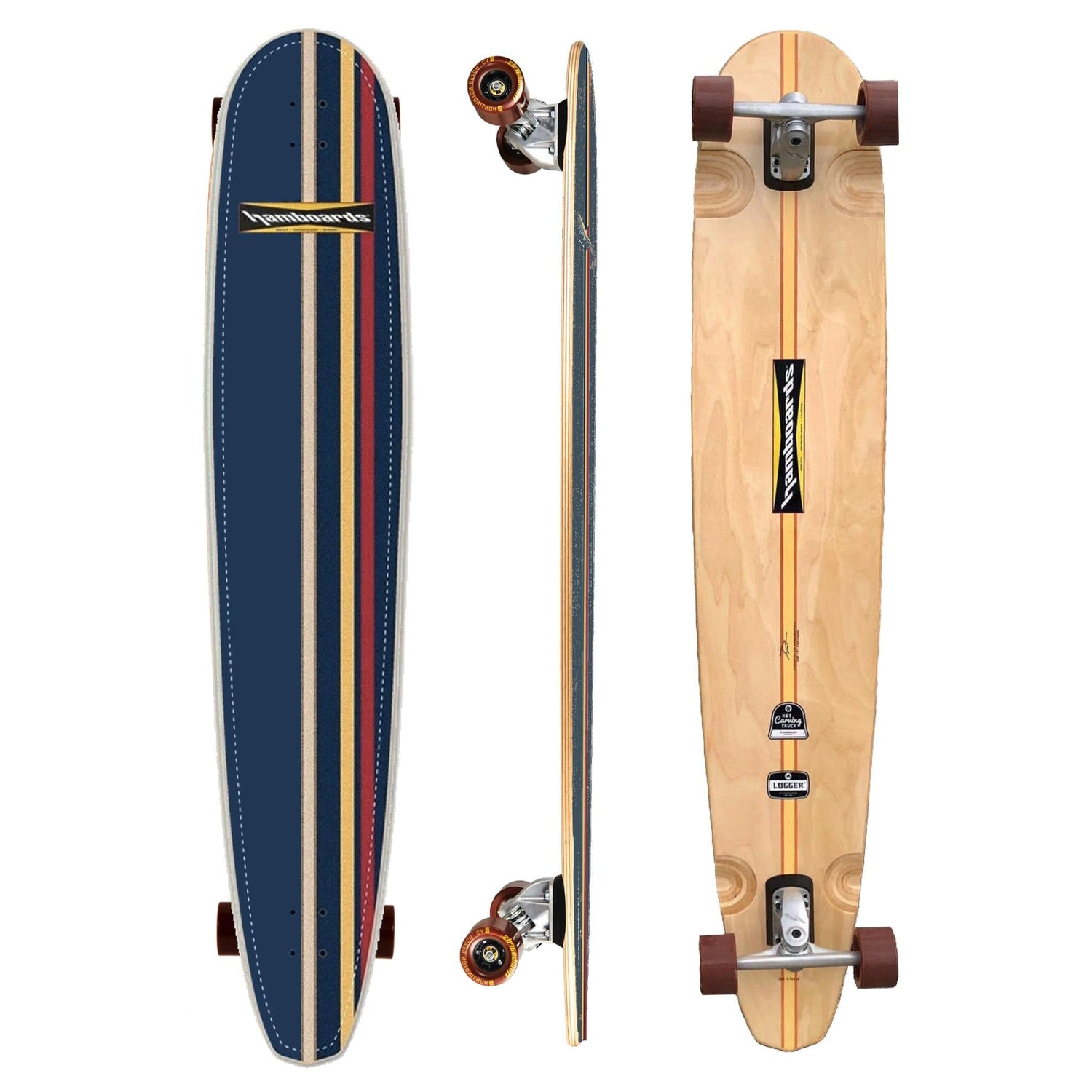 Hamboards Logger 60 — Surf - Style Longboard Skateboard - West Coast Paddle Sports