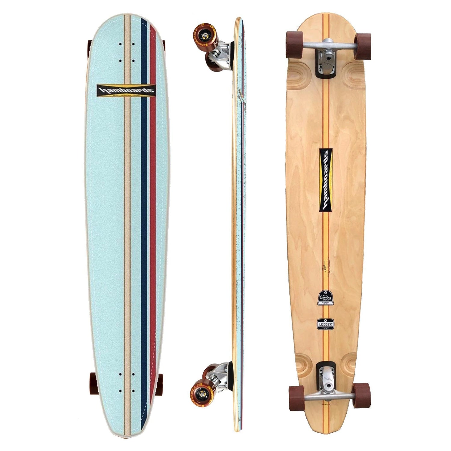 Hamboards Logger 60 — Surf - Style Longboard Skateboard - West Coast Paddle Sports