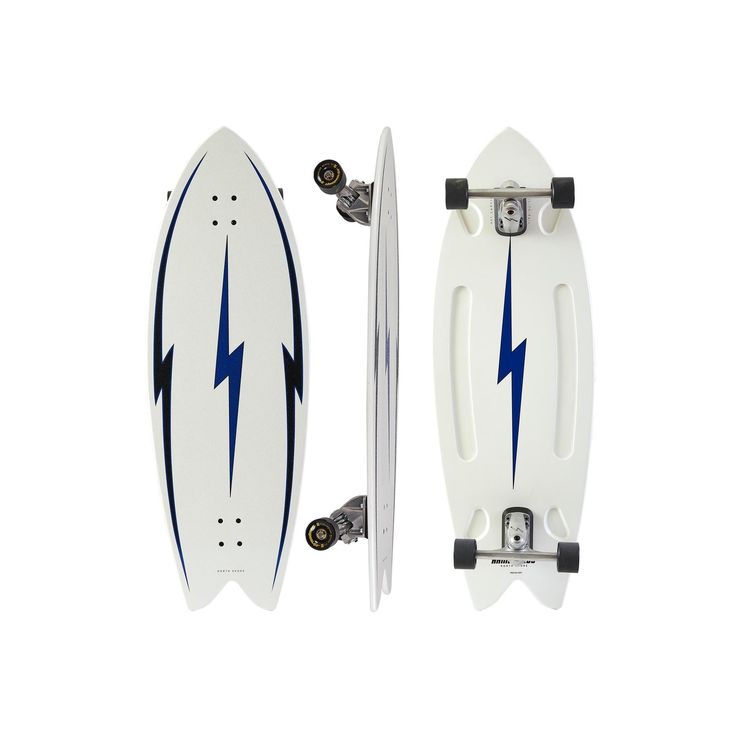 Hamboards Pescadito 43 Birch — Swallow Tail Surfskate Longboard - West Coast Paddle Sports