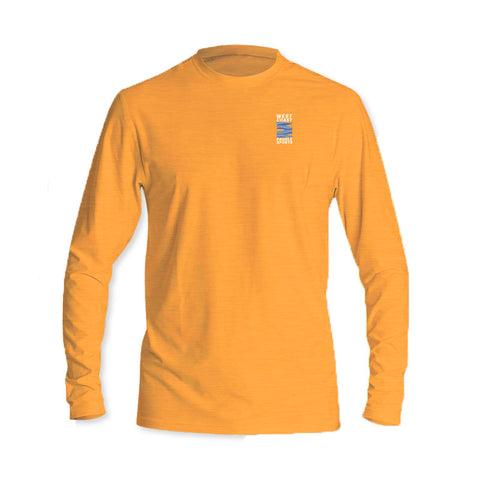 WEST COAST PADDLE SPORTS MEN'S LONG SLEEVE JERSEY - ORANGE