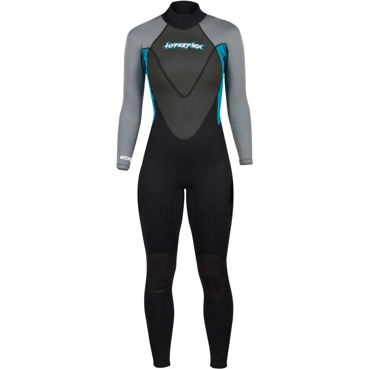 Hyperflex 3/2mm Access Women's Full Suit Black/Teal - West Coast Paddle Sports