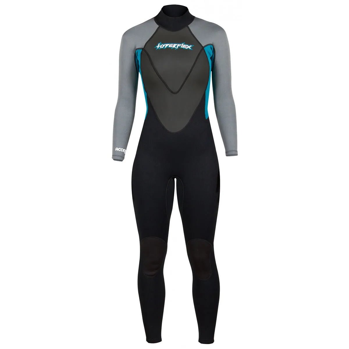 Hyperflex 3/2mm Access Women's Full Suit Black/Teal - West Coast Paddle Sports