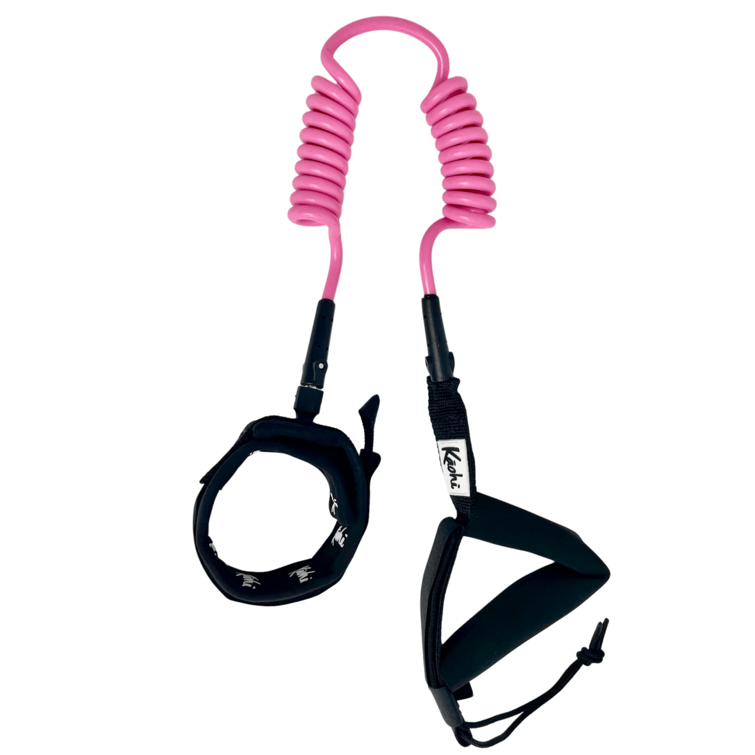 KAOHI GRIP LEASH - CONTINUOUS Coil 8 mm 10' - CALF - West Coast Paddle Sports