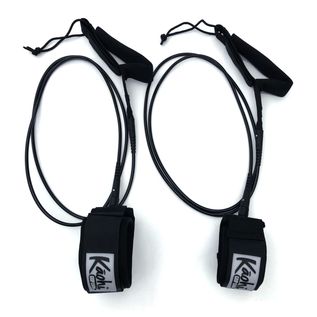 Kaohi Grip Straight Leash 2" 8mm 10' - Calf Cuff - West Coast Paddle Sports