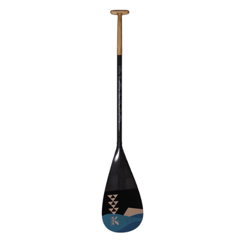 KIALOA Le'ahi Double Bend Outrigger Paddle - kaimana hila gold - West Coast Paddle Sports