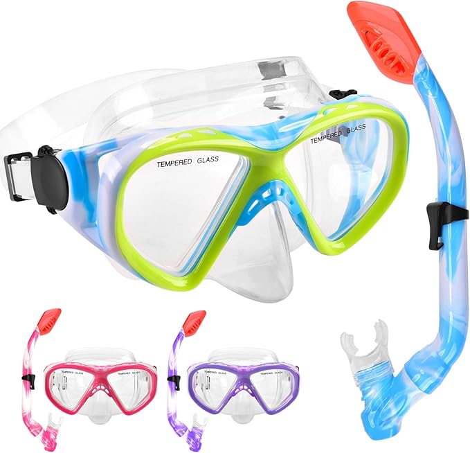 Kids Snorkel Set Dry Top Snorkeling Gear - West Coast Paddle Sports