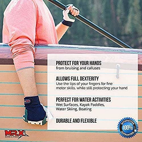 MRX Sailing Gloves Fishing Kayak Gloves for Men & Women Rowing Water Ski Canoe Paddle Gloves Sailing Gear Women Paddling Gloves Sailing Gloves for Men & Women Short Finger Sailing Kayaking Gloves - West Coast Paddle Sports