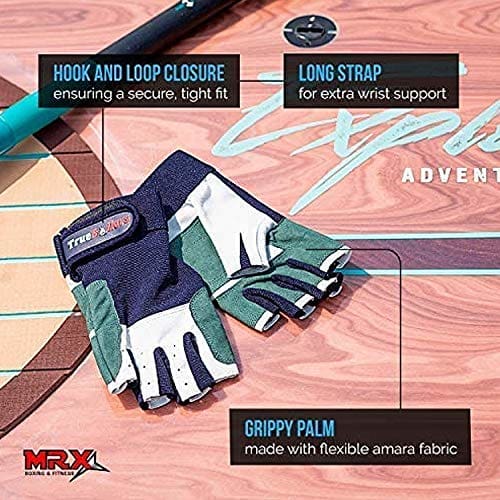 MRX Sailing Gloves Fishing Kayak Gloves for Men & Women Rowing Water Ski Canoe Paddle Gloves Sailing Gear Women Paddling Gloves Sailing Gloves for Men & Women Short Finger Sailing Kayaking Gloves - West Coast Paddle Sports