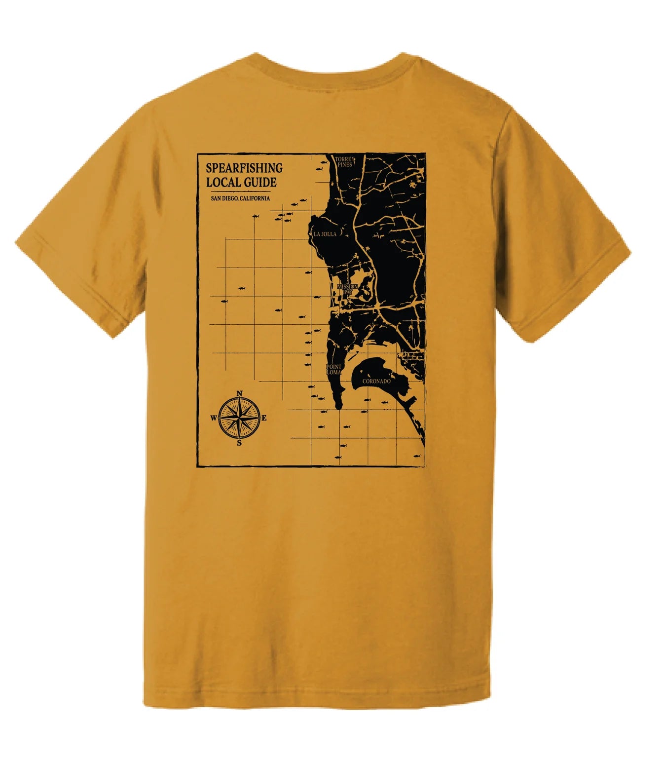 Saltborne Nautical Map T-Shirt