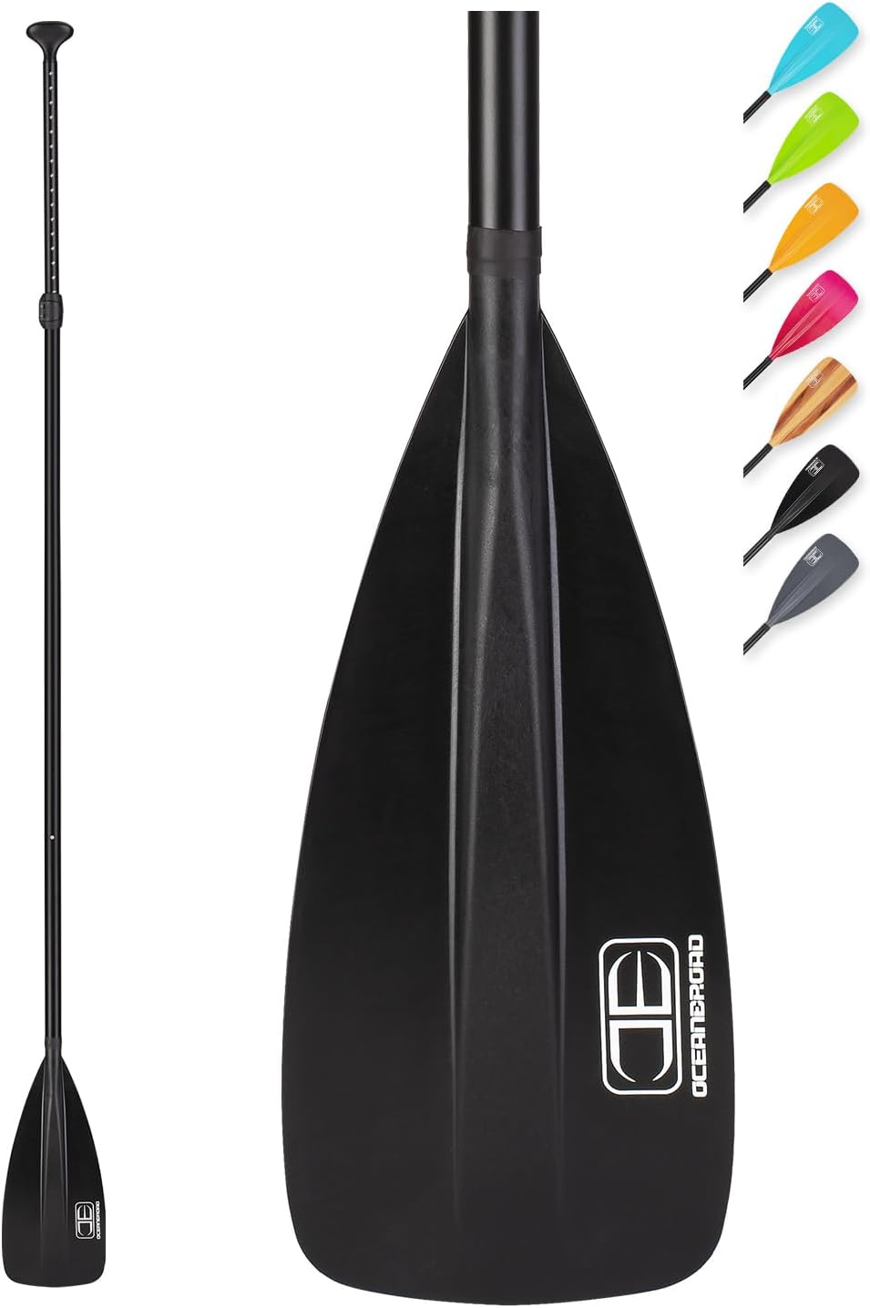 OCEANBROAD SUP Paddle - Adjustable Stand - Up Paddle 3 - Piece Aluminum - West Coast Paddle Sports