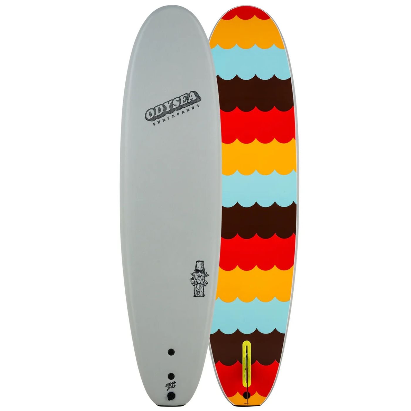 ODYSEA 7'0" PLANK - SINGLE FIN - COOL GREY 24 - West Coast Paddle Sports