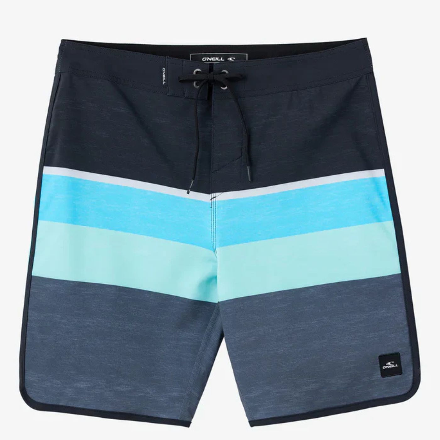 O'NEILL LENNOX SCALLOP 19" BOARDSHORTS - BLACK - West Coast Paddle Sports